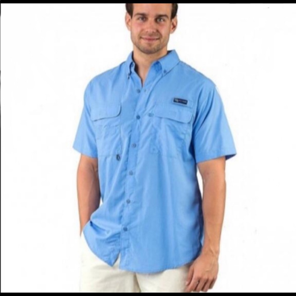 🎣 Aqua blue Spicy Tuna fishing performance shirt.